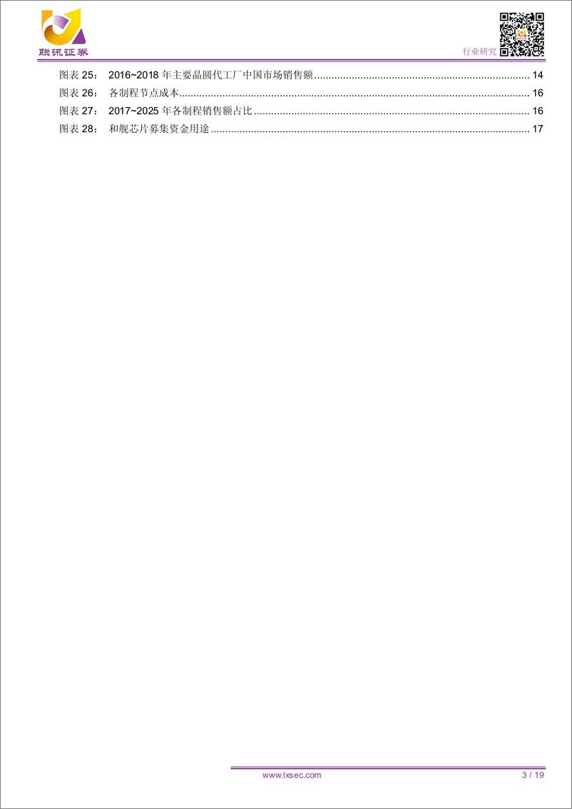 《电子行业：工艺制程国内领先，持续扩产实力提升-20190324-联讯证券-19页》 - 第4页预览图