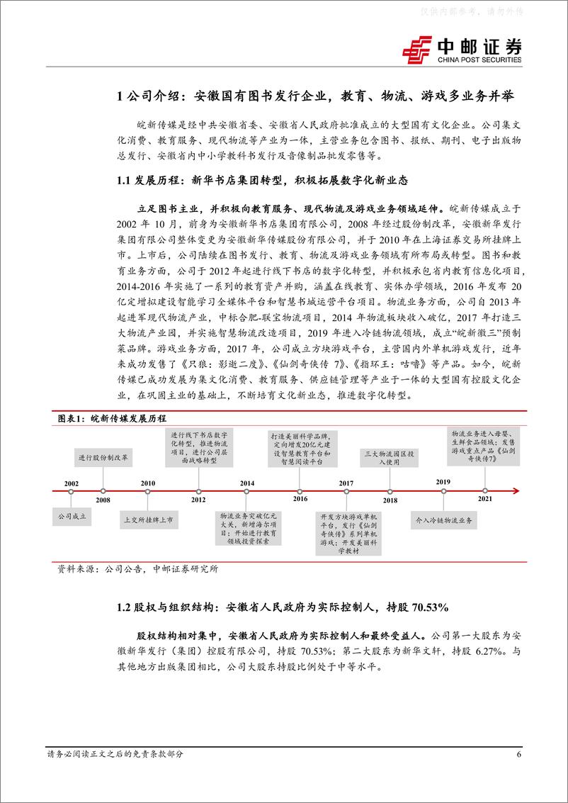 《中邮证券-皖新传媒(601801)守正创新，数字化驱动图书发行国企业态再升级-230612》 - 第6页预览图