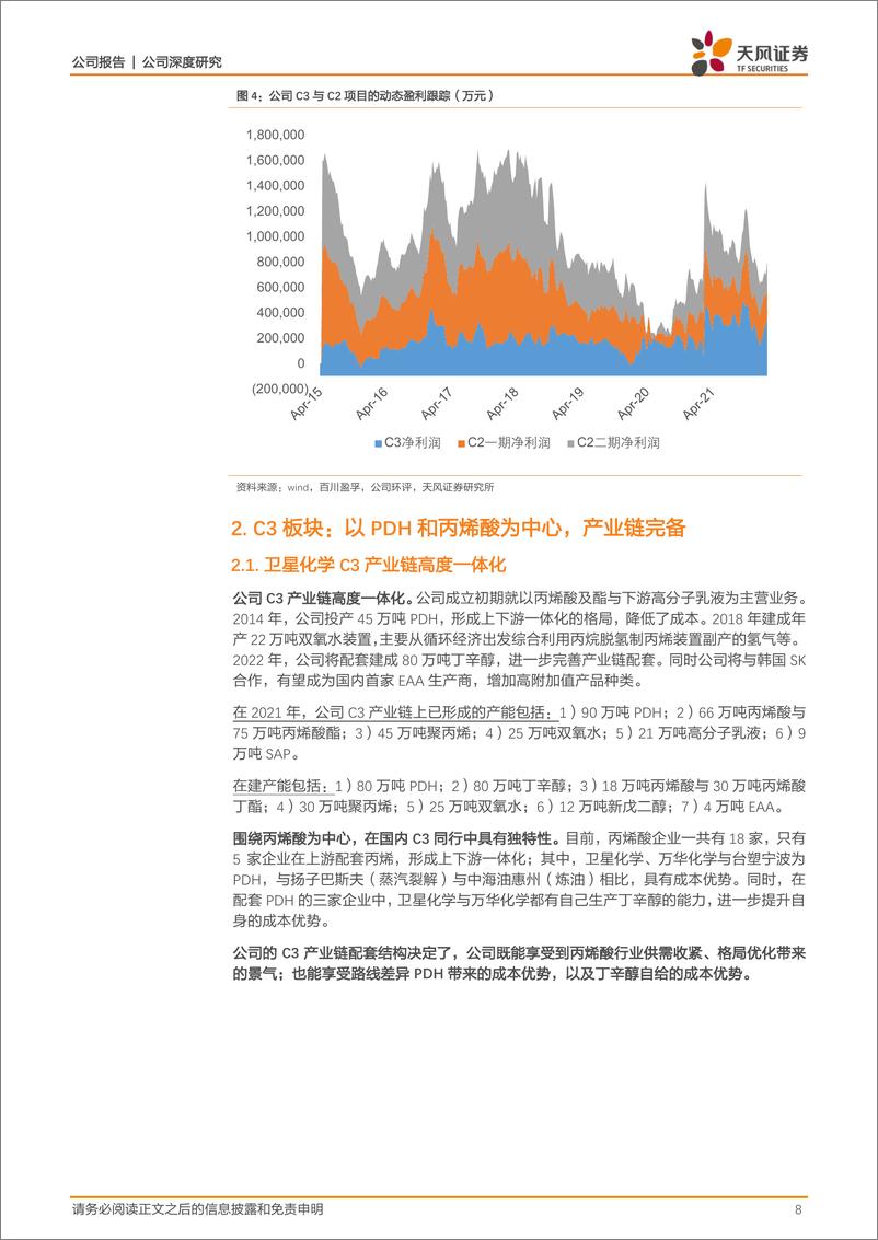 《卫星化学-002648-C3+C2“双管齐下”，氢能+新材料“锦上添花”》 - 第8页预览图