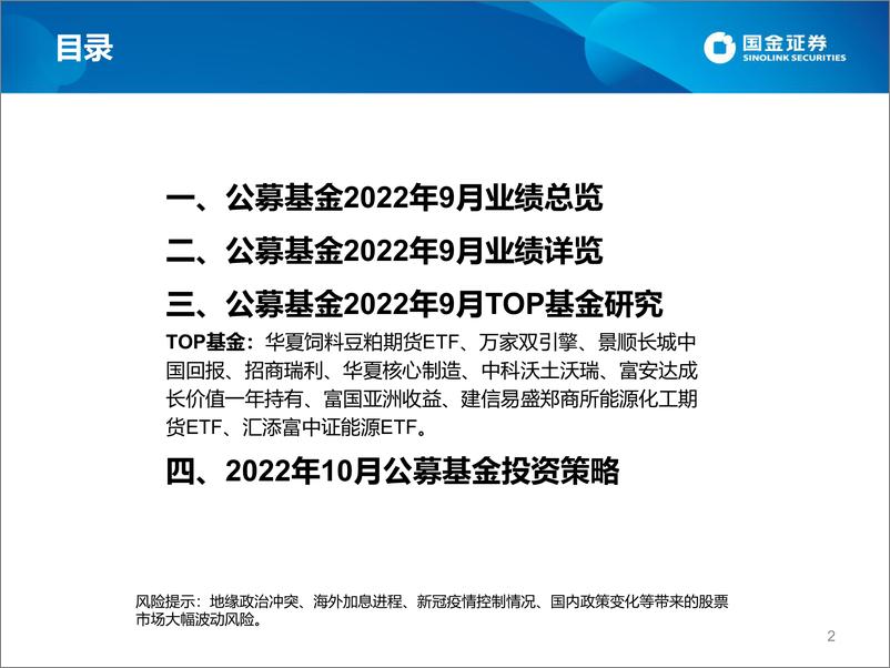 《公募2022年9月TOP基金研究及2022年10月投基策略-20221024-国金证券-33页》 - 第3页预览图