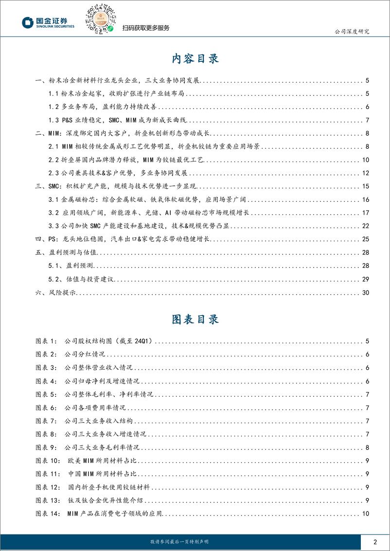 《东睦股份(600114)折叠机创新带动MIM快速放量，三大业务平台协同发展-240728-国金证券-33页》 - 第2页预览图