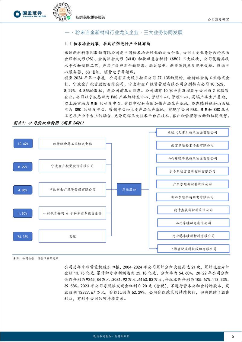 《东睦股份(600114)折叠机创新带动MIM快速放量，三大业务平台协同发展-240728-国金证券-33页》 - 第5页预览图