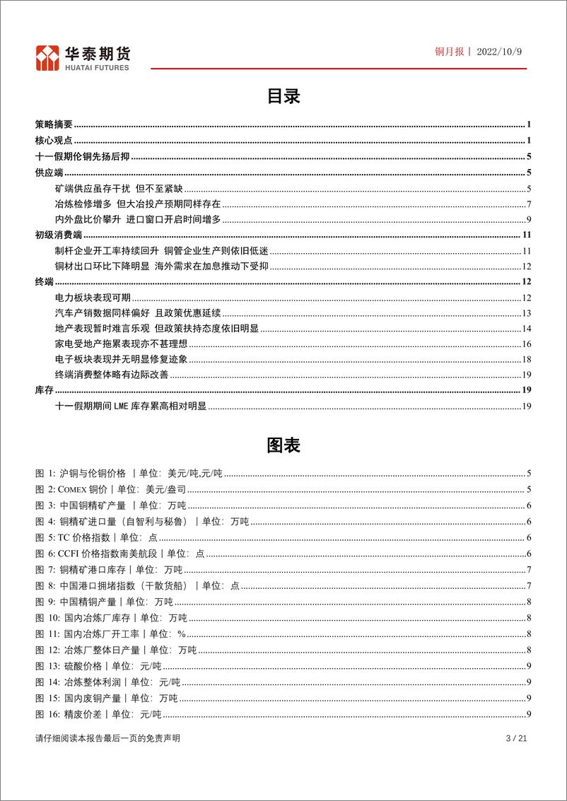 《铜月报：基本面并不悲观，10月铜价以宽幅震荡为主-20221009-华泰期货-21页》 - 第4页预览图