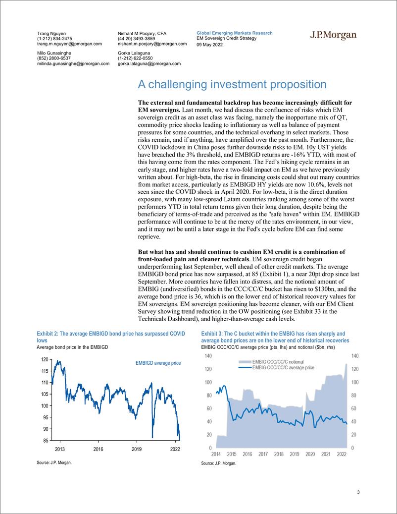 《J.P. 摩根-新兴市场投资策略-新兴市场主权信贷战略：在动荡的市场中寻找一线希望-2022.5.9-26页》 - 第4页预览图