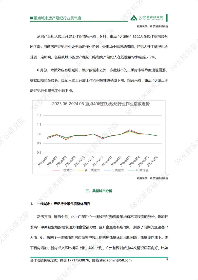 《重点城市房产经纪行业景气度-2024.06-12页》 - 第8页预览图