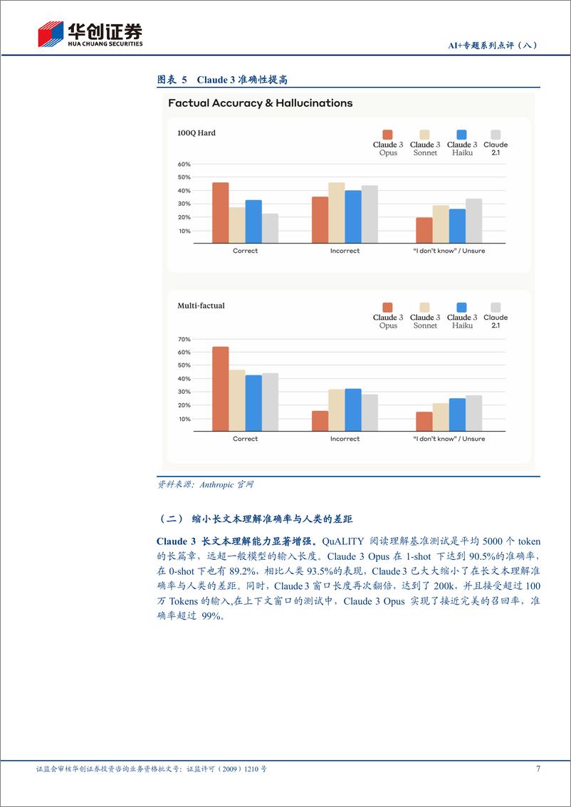 《计算机行业重大事项点评-Claude3点评：Anthropic第三代AI模型-240312-华创证券-11页》 - 第7页预览图