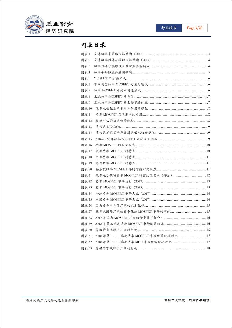 《半导体行业功率半导体系列报告（二)：功率MOSFET，非慎行无以度厄，非研发无以致远-20190110-基业常青经济研究院-20页》 - 第4页预览图