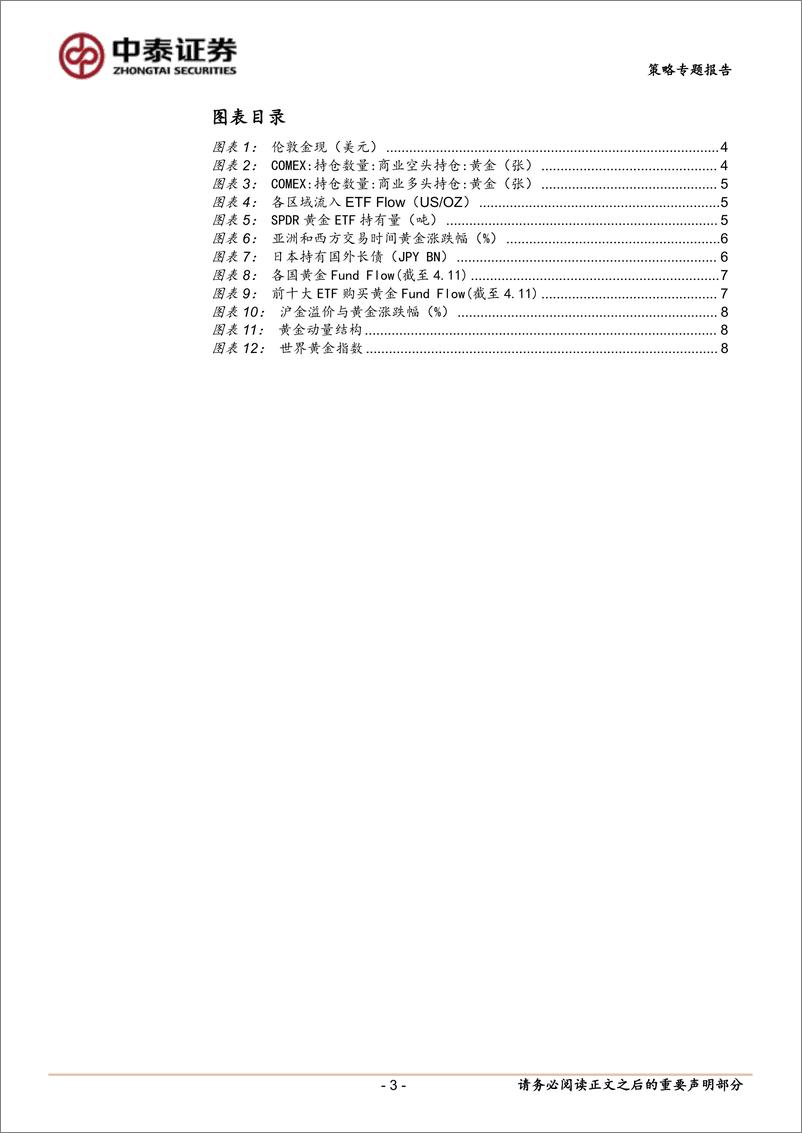 《黄金研究系列：资产配置专题报告，从交易视角看，“对等关税”后黄金这波上涨是什么力量推动的？-250423-中泰证券-10页》 - 第3页预览图