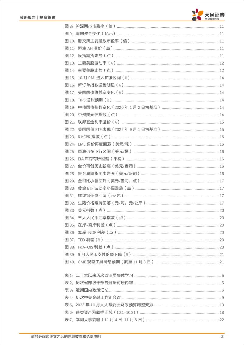 《政策与大类资产配置月观察：谁赢都是兑现，风险是出现争议性结果-241105-天风证券-23页》 - 第3页预览图