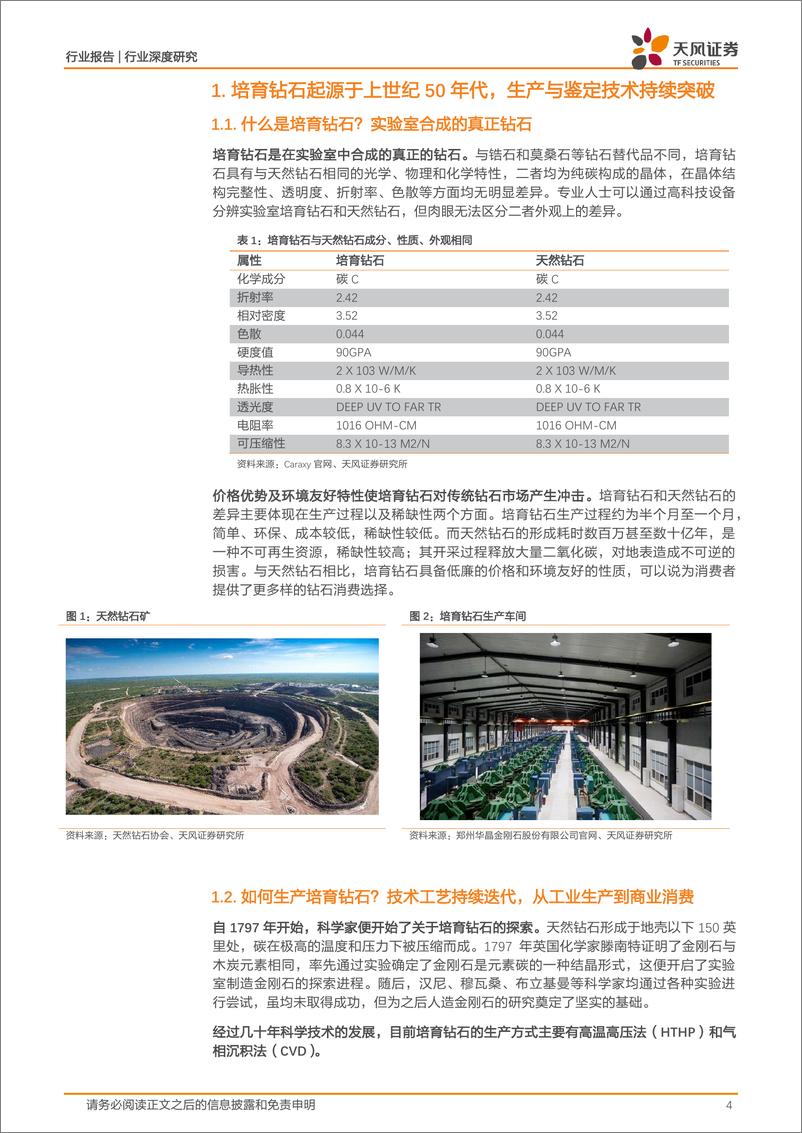 《培育钻石行业研究报告：品牌百花齐放，孕育钻石新生-20220406-天风证券-26页》 - 第5页预览图