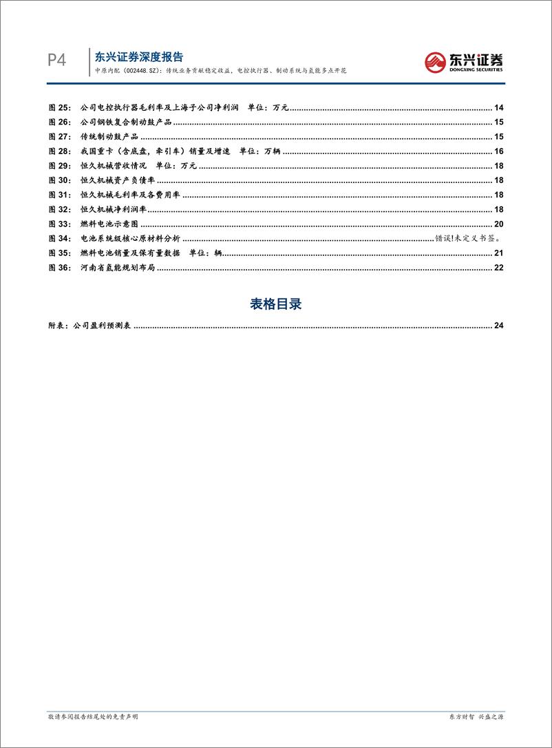 《中原内配-002448.SZ-传统业务贡献稳定收益，电控执行器、制动系统与氢能多点开花-20240516-东兴证券-27页》 - 第4页预览图