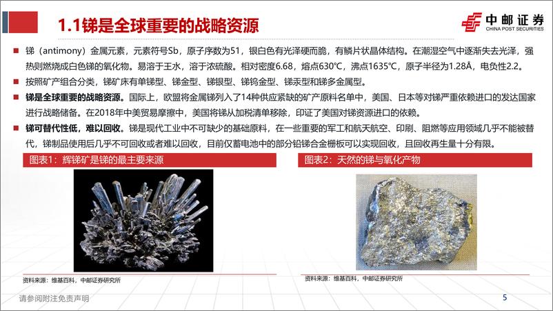 《锑行业专题报告：供需质变，光伏金属“锑”云纵-20230203-中邮证券-29页》 - 第6页预览图