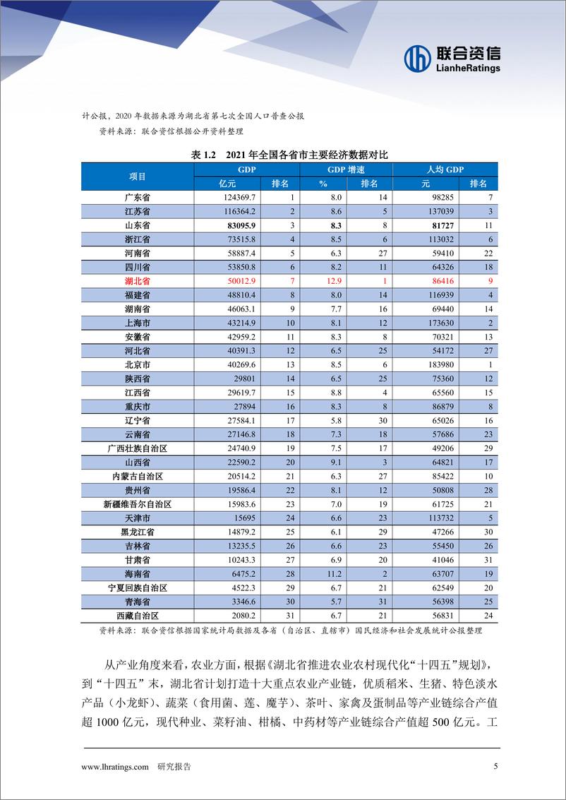 《联合资信-地方政府与城投企业债务风险研究报告--湖北篇-23页》 - 第6页预览图