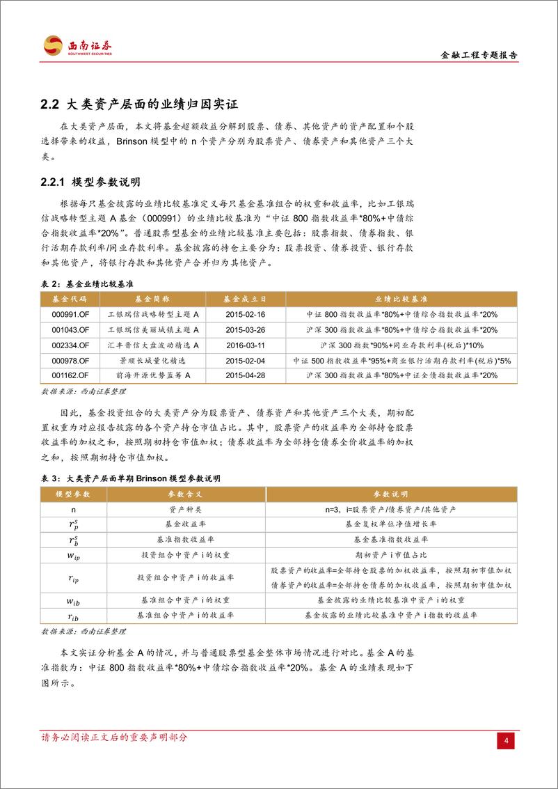 《金融工程专题报告：基金业绩归因模型的解析与探讨-20221028-西南证券-30页》 - 第8页预览图