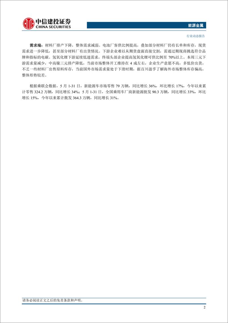 《能源金属行业：5月碳酸锂产量环比增长18%25，后续产量环比增速将放缓-240610-中信建投-12页》 - 第5页预览图