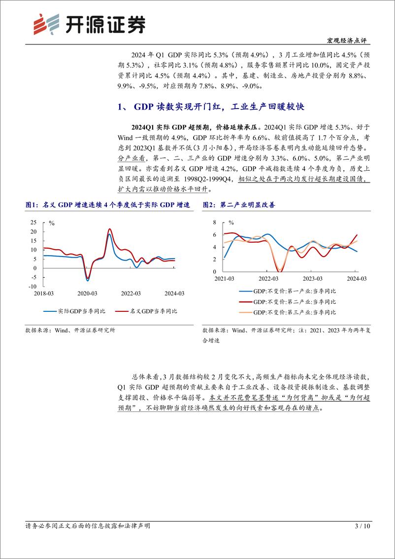 《兼评3月经济数据：Q1数据中的“经济新均衡”线索-240417-开源证券-10页》 - 第3页预览图