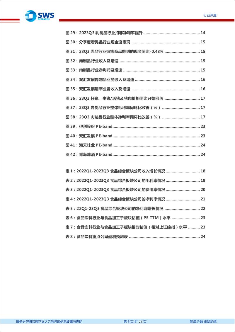 《食品饮料行业大众食品2023年三季报总结：需求弱恢复叠加成本下行，经营环比改善-20231103-申万宏源-26页》 - 第6页预览图