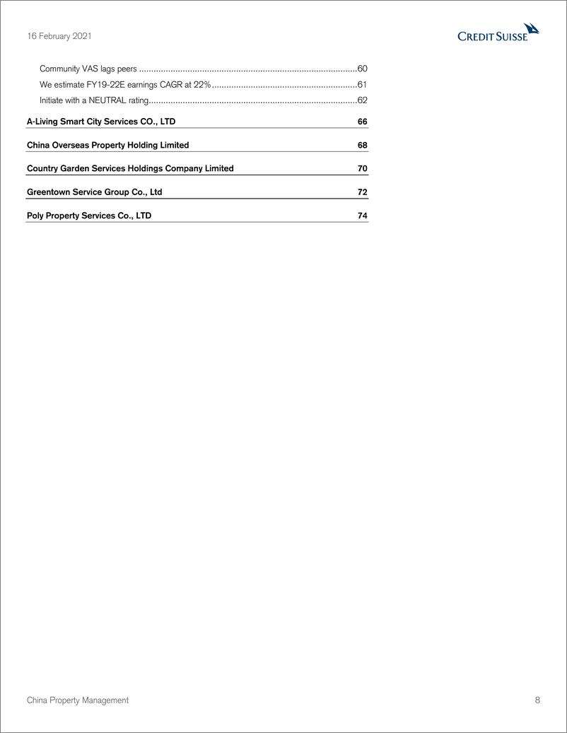 《瑞信-中国物业管理行业：头部玩家的的增长仍然保持不变-2021.2.16-84页》 - 第8页预览图