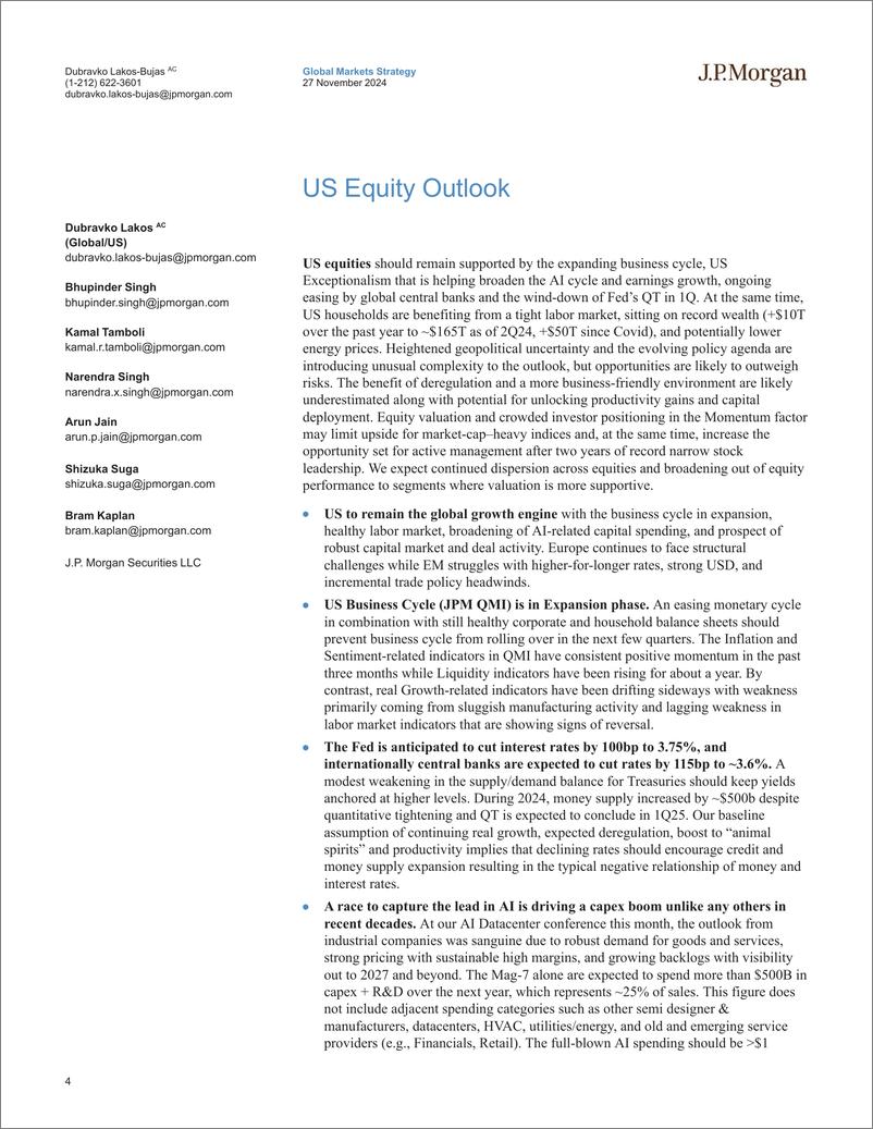 《JPMorgan-Global Equity Strategy 2025 Global Equity Outlook-111846893》 - 第4页预览图