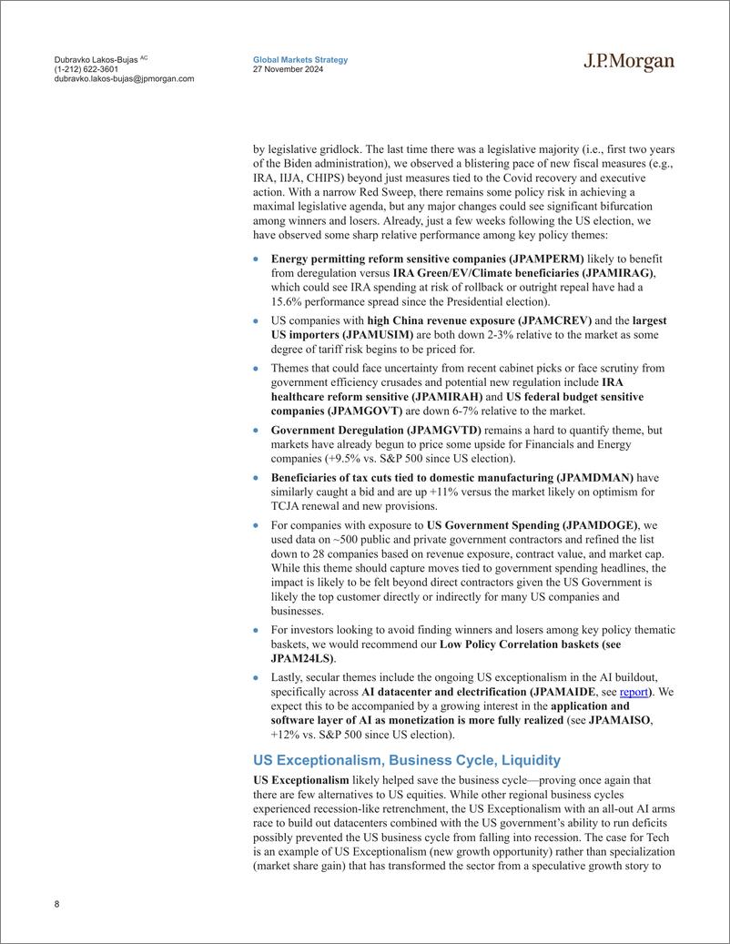 《JPMorgan-Global Equity Strategy 2025 Global Equity Outlook-111846893》 - 第8页预览图