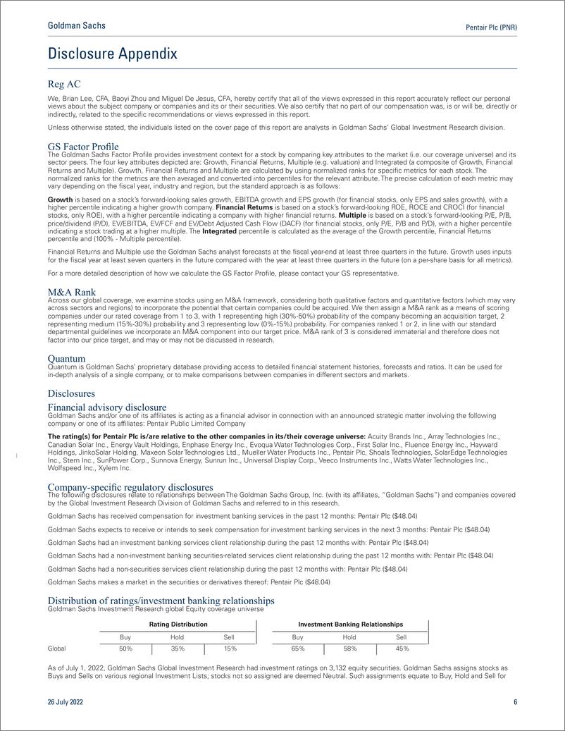 《Pentair Plc (PNR Execution on price-cost encouraging as volume slowdown comes into focus; remain Buy on favorable risk-reward(1)》 - 第7页预览图