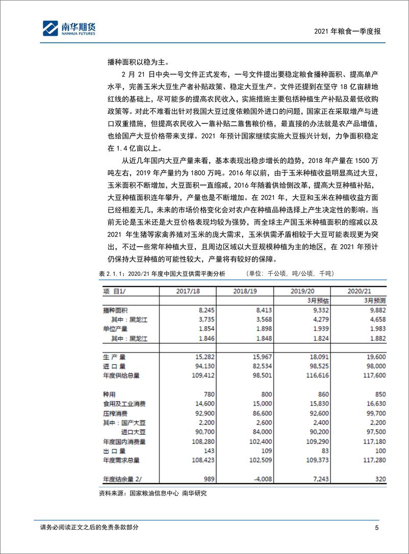 《20210930-南华期货-大玉米2021年粮食一季度报高位回横盘震181mb》 - 第5页预览图