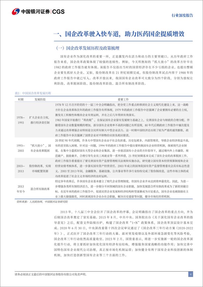 《医药生物行业深度报告：国企改革深化，经营效率提升-241113-银河证券-49页》 - 第4页预览图