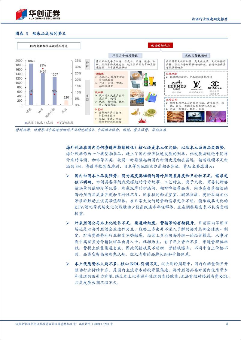 《白酒行业深度研究报告：长路漫漫等风来——海外烈酒品类能成为国内酒企第二增长曲线吗？-240829-华创证券-25页》 - 第8页预览图