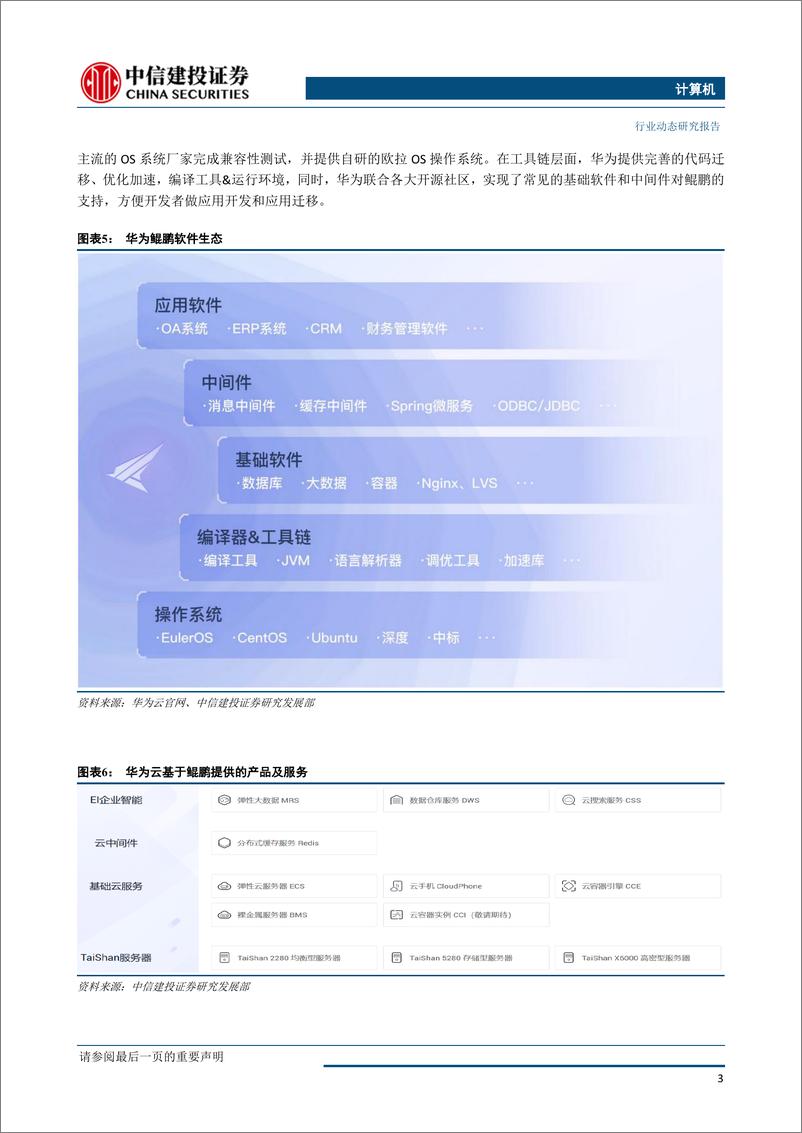 《计算机行业动态：华为30亿扶持鲲鹏云生态，国产化云应用有望加速发展-20190728-中信建投-16页》 - 第5页预览图