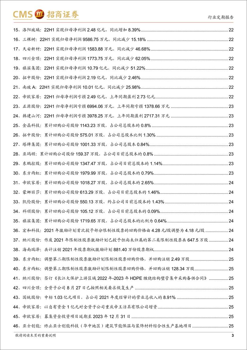 《建材行业定期报告：步入“金九银十”，关注建材供需矛盾改善-20220903-招商证券-28页》 - 第4页预览图