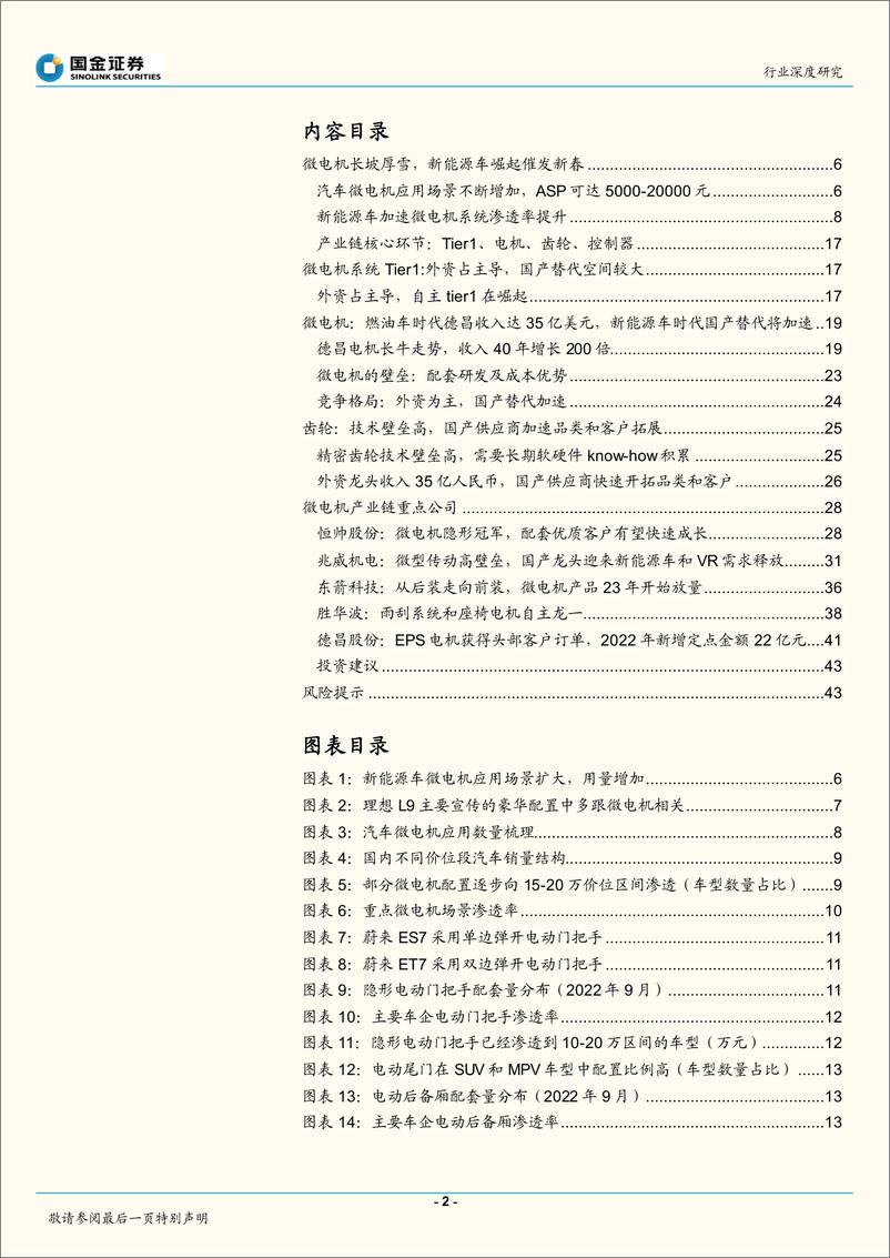 《汽车及汽车零部件行业深度研究：微电机长坡厚雪，电机+齿轮核心环节有望享受四重驱动力-20221213-国金证券-46页》 - 第3页预览图