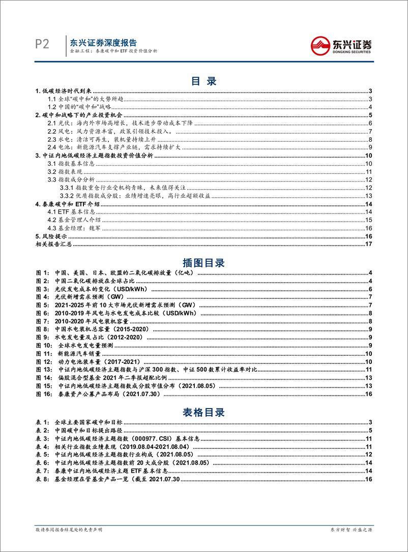 《“基”不可失系列之三：泰康碳中和ETF投资价值分析-20210808-东兴证券-19页》 - 第3页预览图