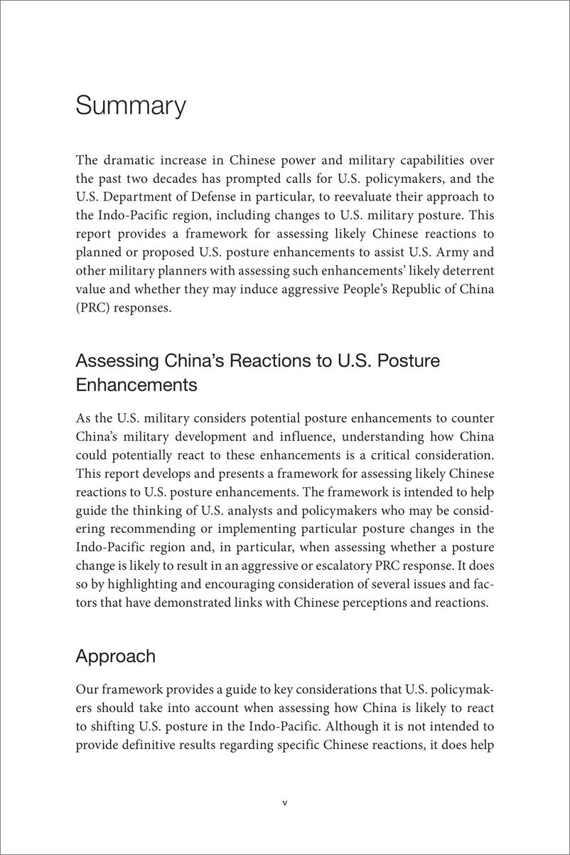 《兰德-预测中国对美国增强战略姿态的反应（英）-2022-242页》 - 第6页预览图