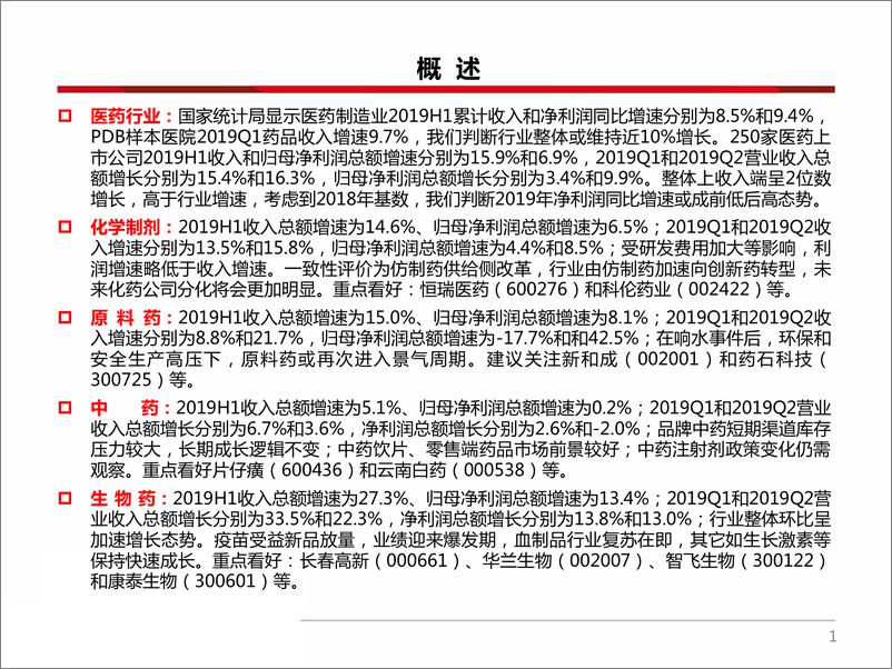 《医药行业2019年中报总结：疫苗、CRO、药店和流通等子行业表现抢眼-20190902-西南证券-56页》 - 第3页预览图