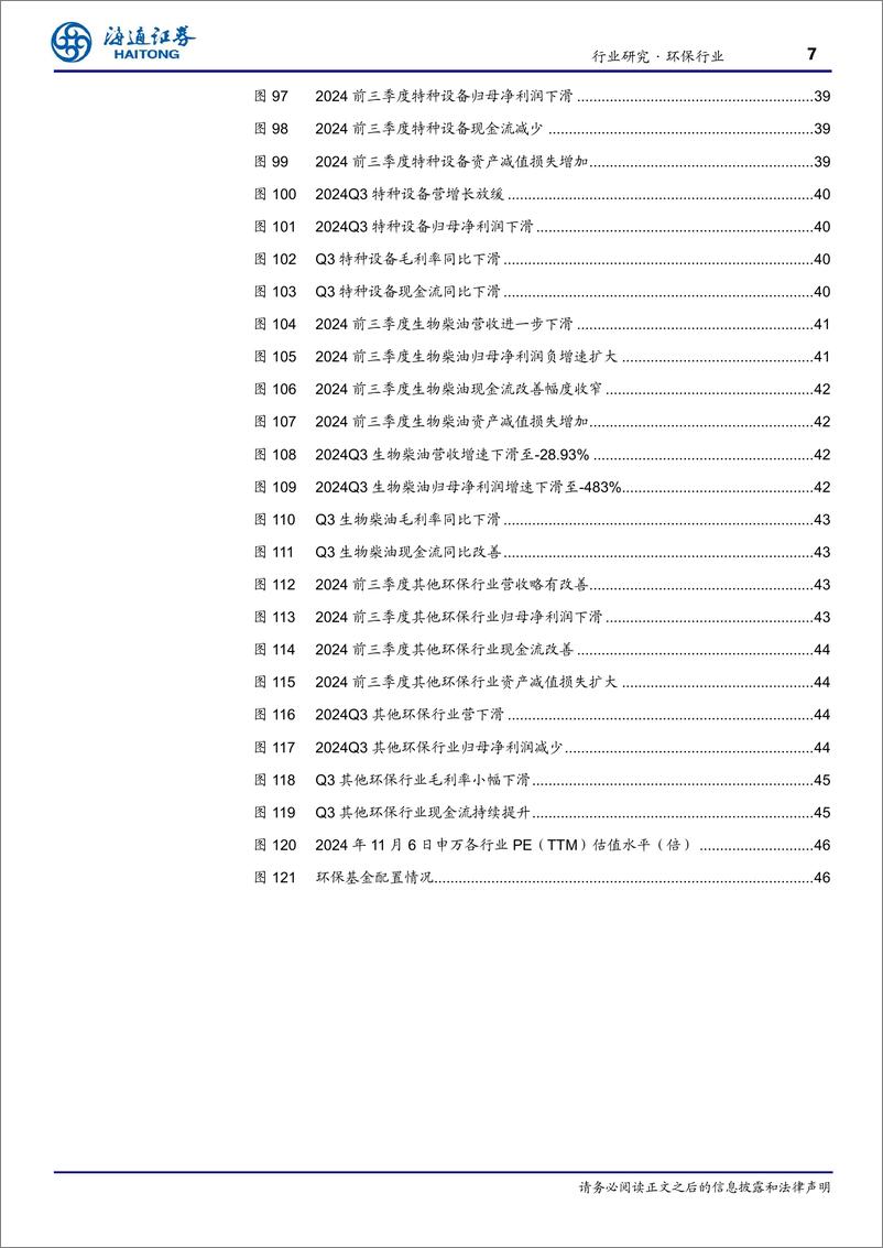 《2024三季度环保行业总结：应收账款仍为核心问题，期待化债政策带动估值修复-241127-海通证券-48页》 - 第7页预览图