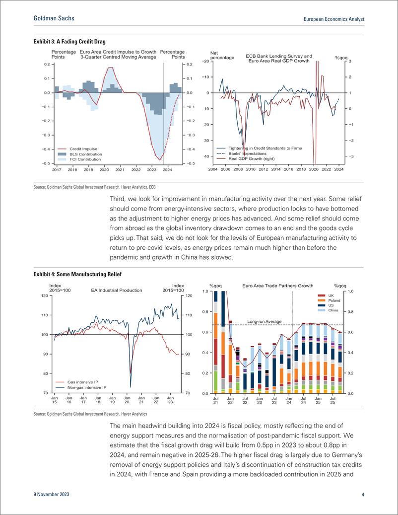 《高盛：2024欧元区展望报告：消退的逆风（英文版）》 - 第4页预览图