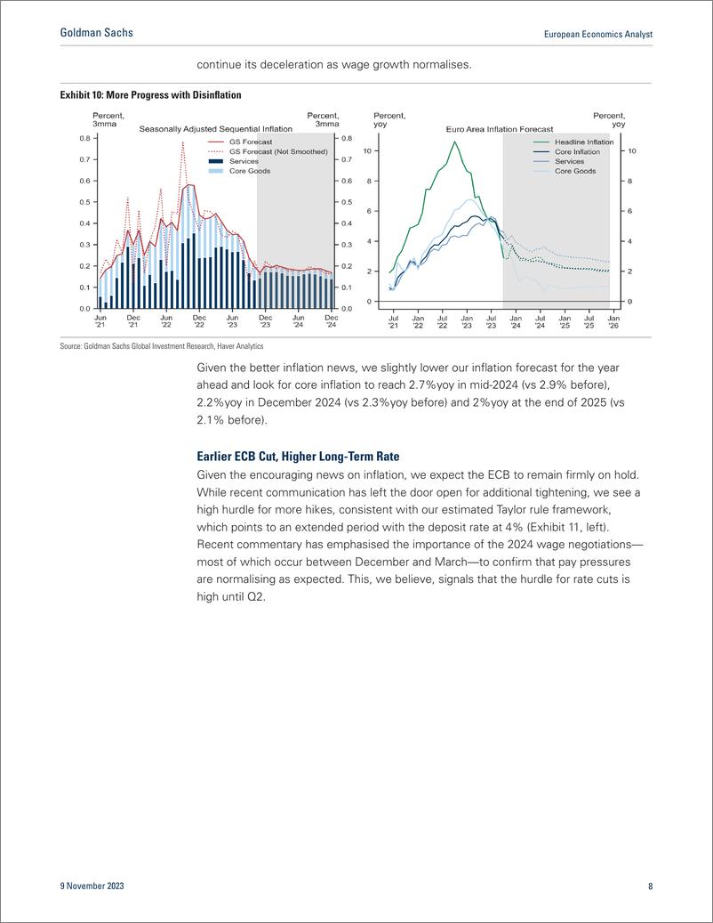 《高盛：2024欧元区展望报告：消退的逆风（英文版）》 - 第8页预览图