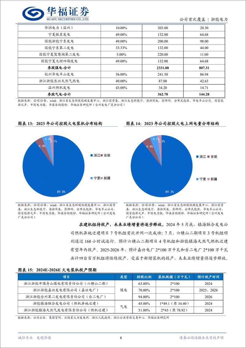 《浙能电力(600023)火电焕新核电添翼，中来破局转型升级-241126-华福证券-19页》 - 第8页预览图