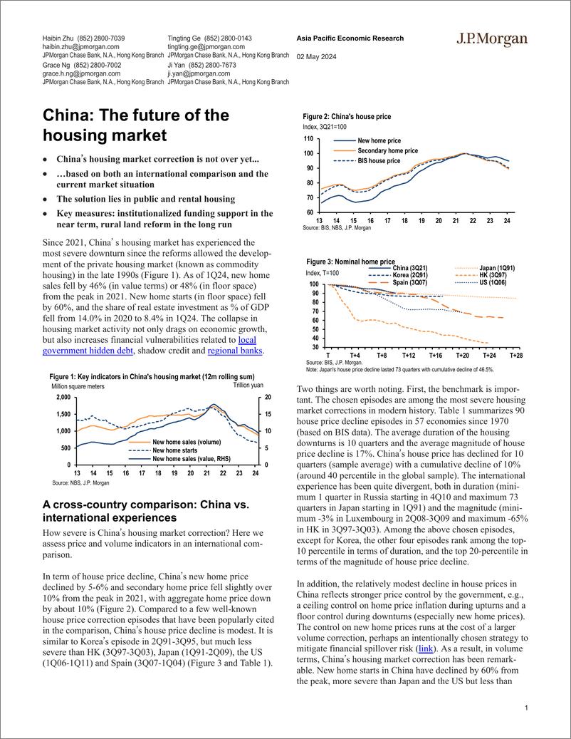 《JPMorgan Econ  FI-China The future of the housing market-107965996》 - 第1页预览图