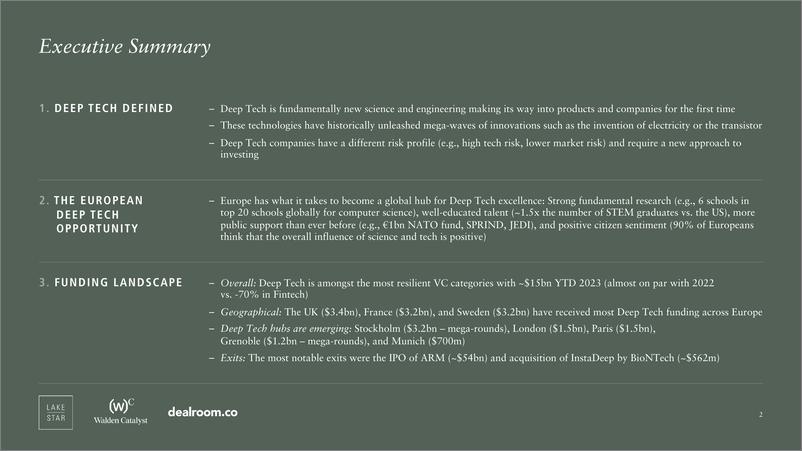 《Dealroom：2023年年底欧洲深度科技报告（英文）》 - 第2页预览图