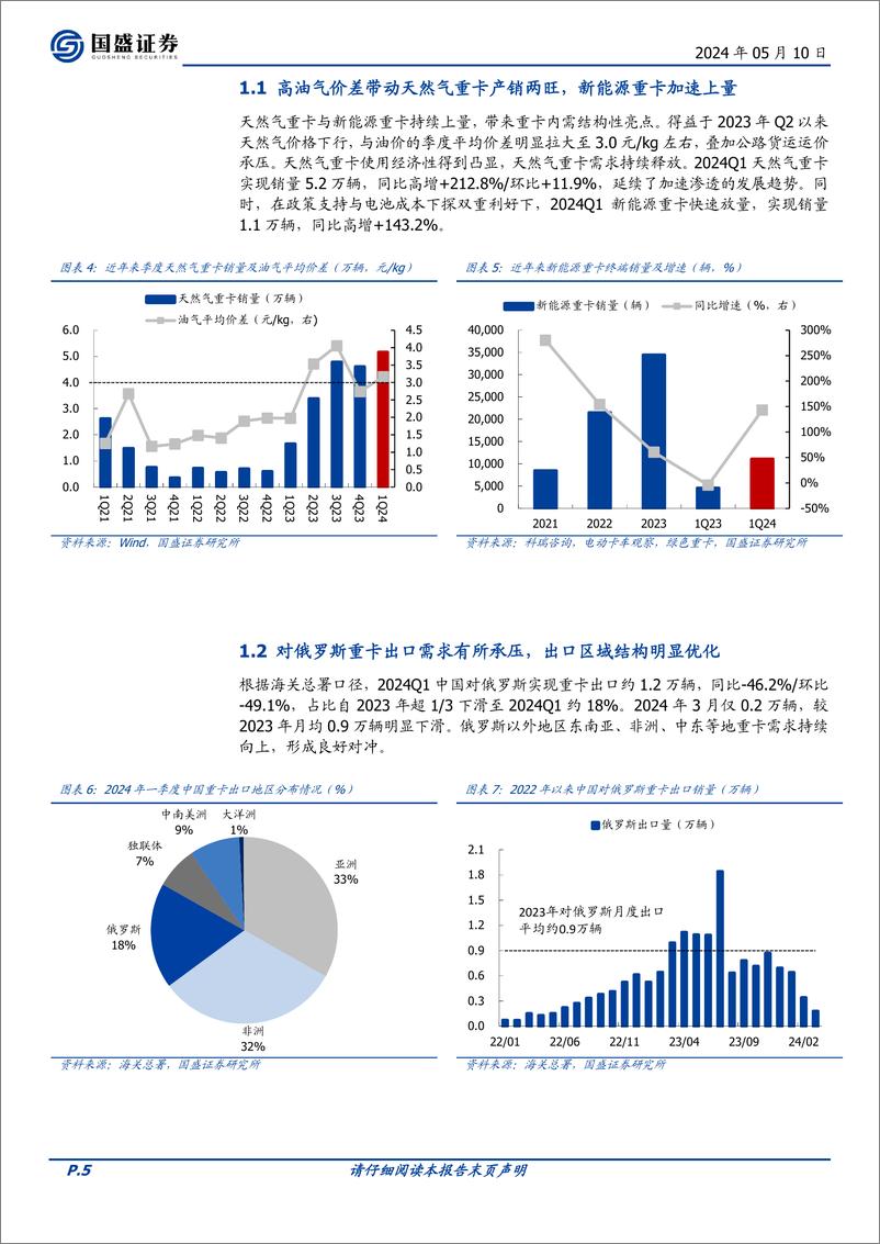 《商用车行业财报回顾及展望：一季度实现“开门红”》 - 第5页预览图