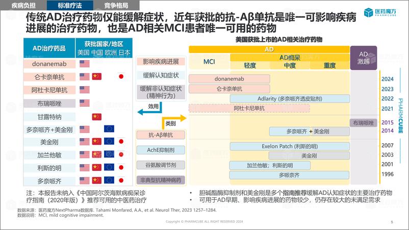 《医药魔方_2024治疗药物竞争格局报告——阿尔茨海默病》 - 第5页预览图