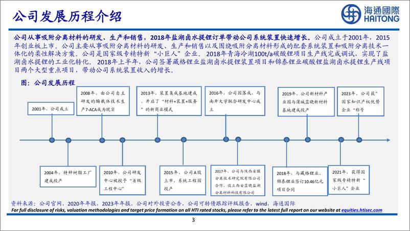 《蓝晓科技-300487.SZ-国内吸附分离树脂龙头，高端应用产品逐步放量-20240611-海通国际-55页》 - 第3页预览图