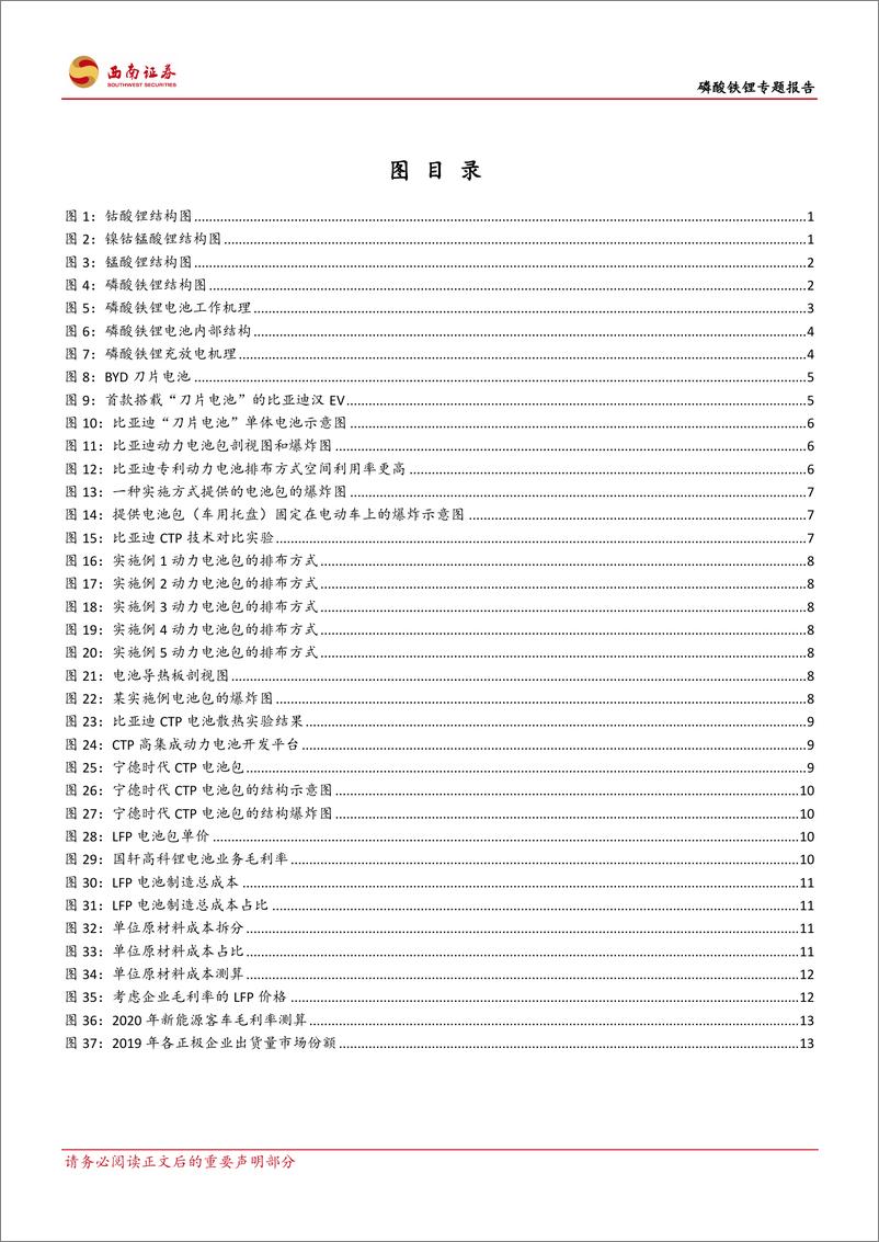 《电气设备行业磷酸铁锂专题报告：刀片电池和CTP方案带动磷酸铁锂回暖-20200204-西南证券-19页》 - 第4页预览图