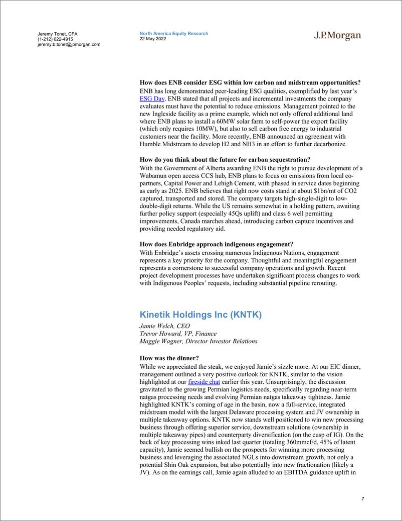 《J.P.摩根-美股能源行业-能源基础设施MLPs-EIC会议：尽管市场动荡，但热带地区的重要发现凸显了阳光前景-2022.5.22-25页》 - 第8页预览图