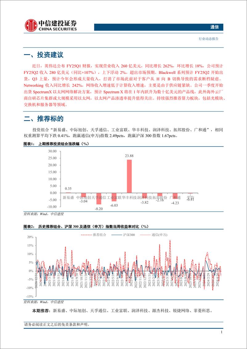 《通信行业：英伟达一季报业绩超预期，持续推荐算力板块-240526-中信建投-12页》 - 第3页预览图