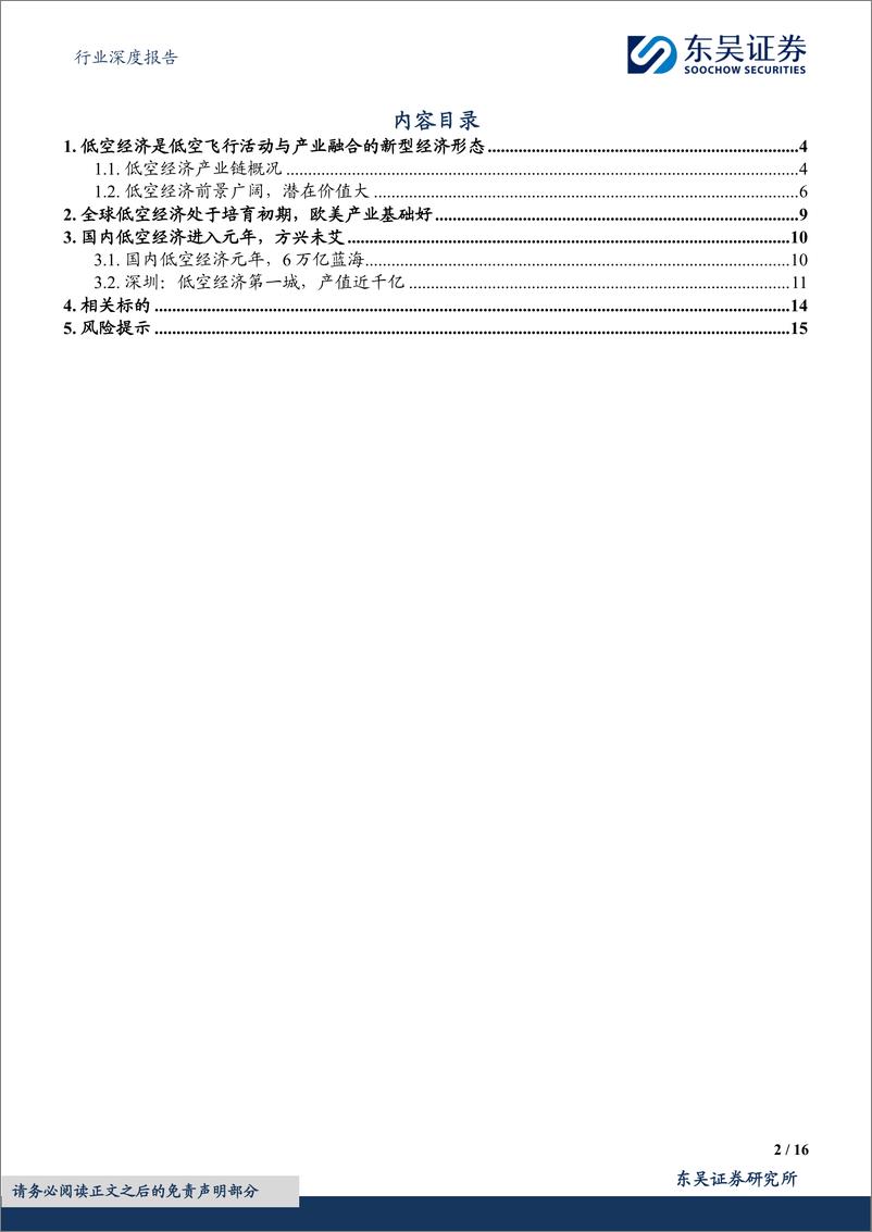 《计算机行业深度报告：低空经济：全新赛道，落地元年》 - 第2页预览图