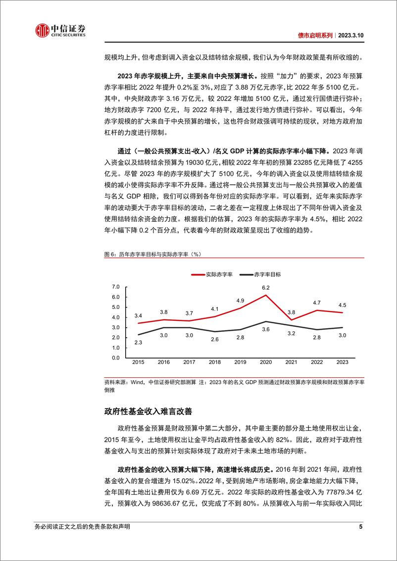 《债市启明系列：财政预算草案释放了哪些信号？-20230310-中信证券-38页》 - 第6页预览图