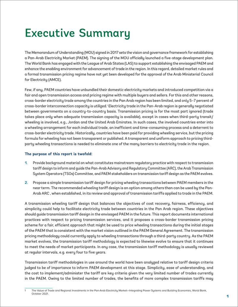 《世界银行_2024泛阿拉伯电力市场的输电定价方法报告_英文版_》 - 第7页预览图