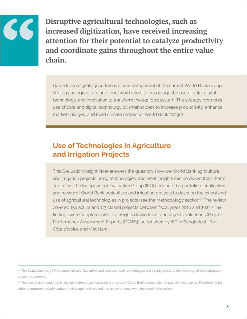 《世界银行-评估洞察说明：世界银行项目中的农业创新与技术（英）-2024.10-15页》 - 第3页预览图